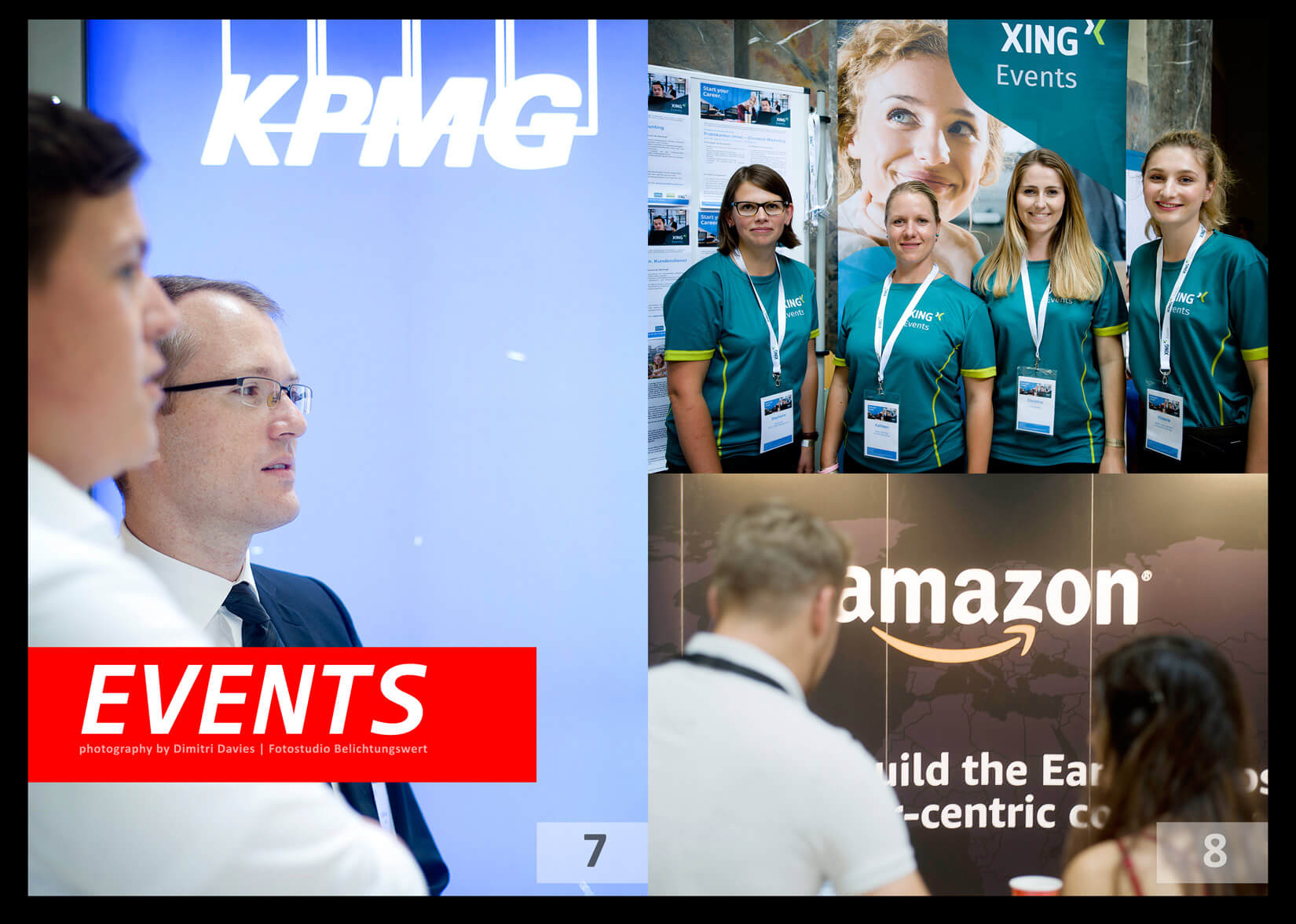 Eventfotografie München KPMG Amazon und XIng Teams in schöner Umgebung